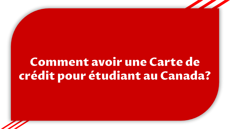Carte de crédit pour étudiant