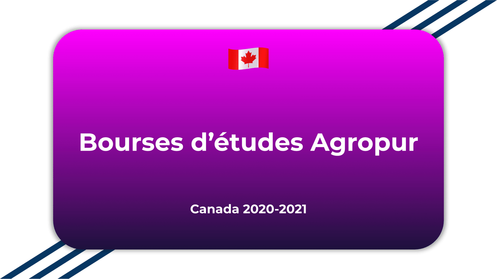 Bourses d'études Agropur Canada