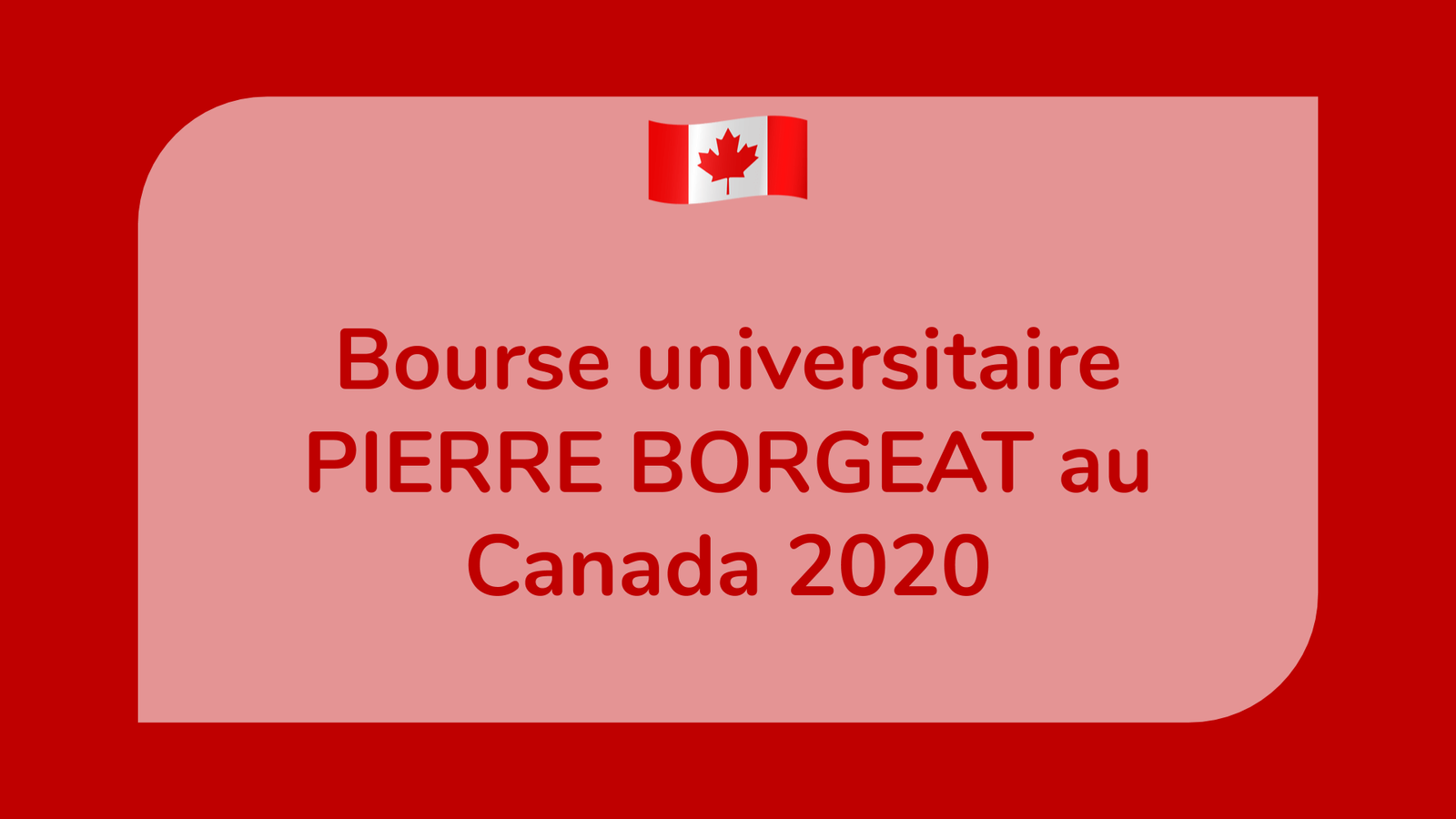 Bourse universitaire PIERRE BORGEAT