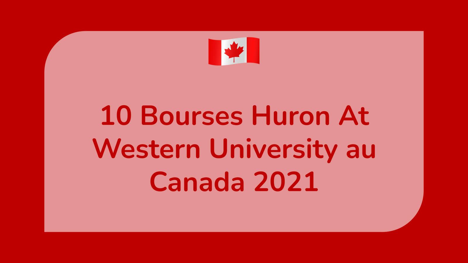 Bourses Huron At Western University