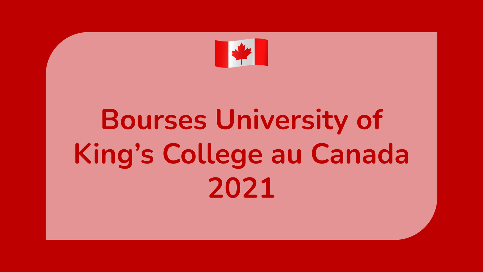 Bourses University of King’s College