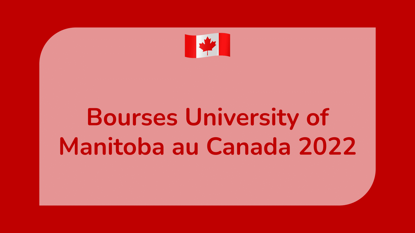 Bourses University of Manitoba