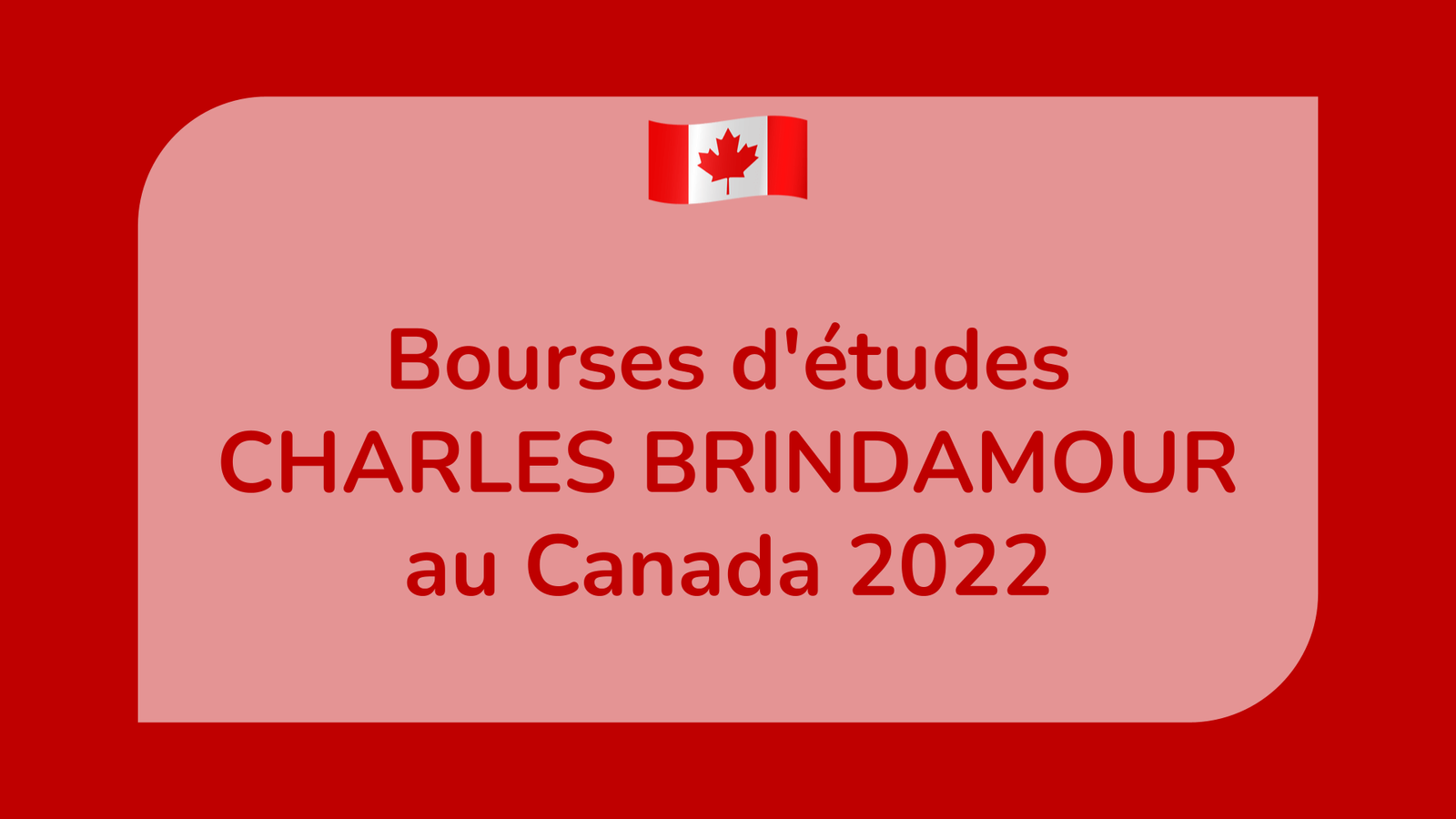 Bourses d'études CHARLES BRINDAMOUR