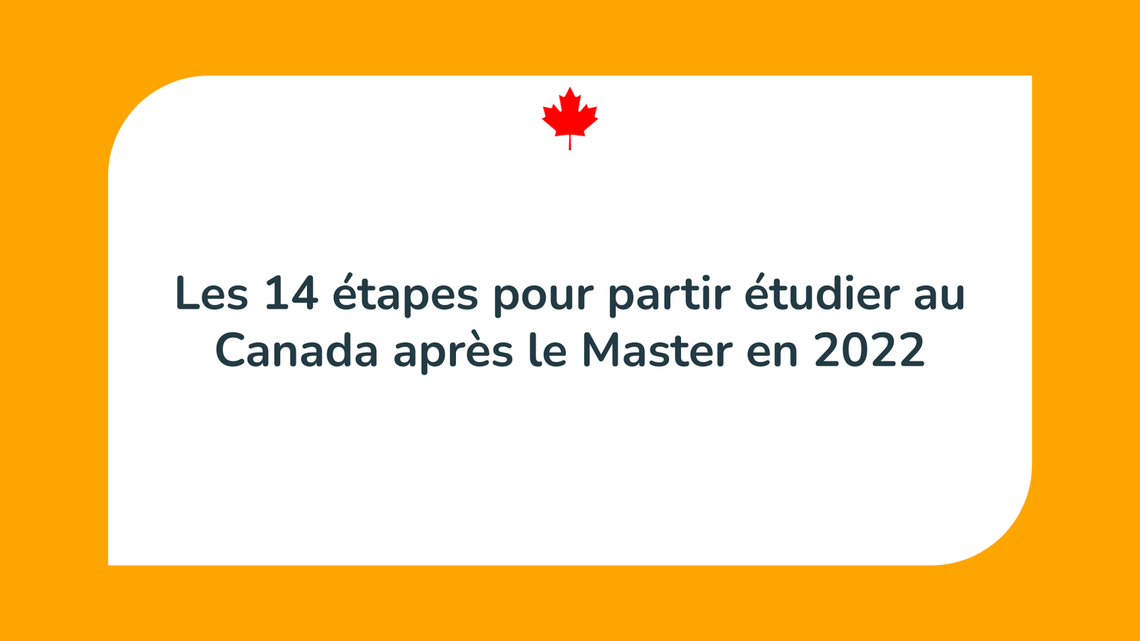 étudier au Canada après le master